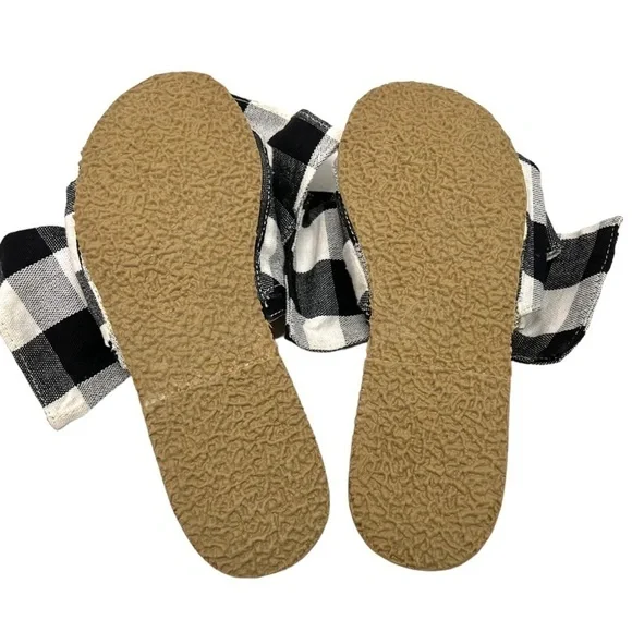 Brother Vellies Burkina Slide Montauk Picnic Gingham Bow Sandals NWT Women’s 8 - Picture 11 of 15